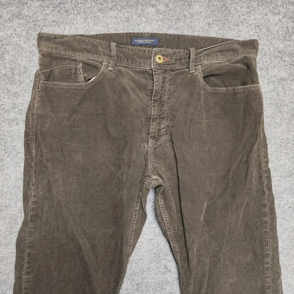 Banana Republic Pants Mens 35x30 Brown Corduroy Vintage Straight Regular Fit